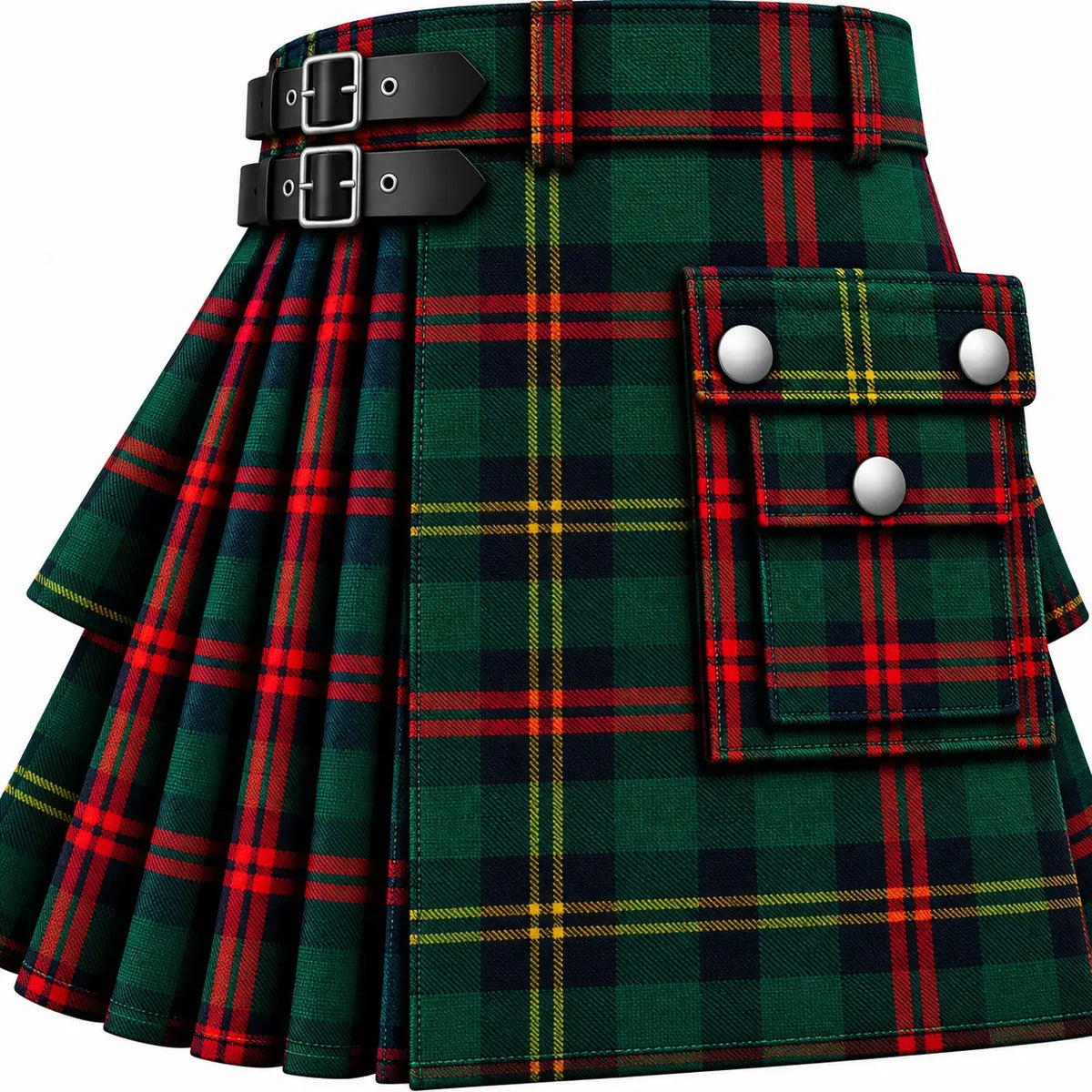 Bruce Hunting Tartan Kilt in traditional Scottish Highland style