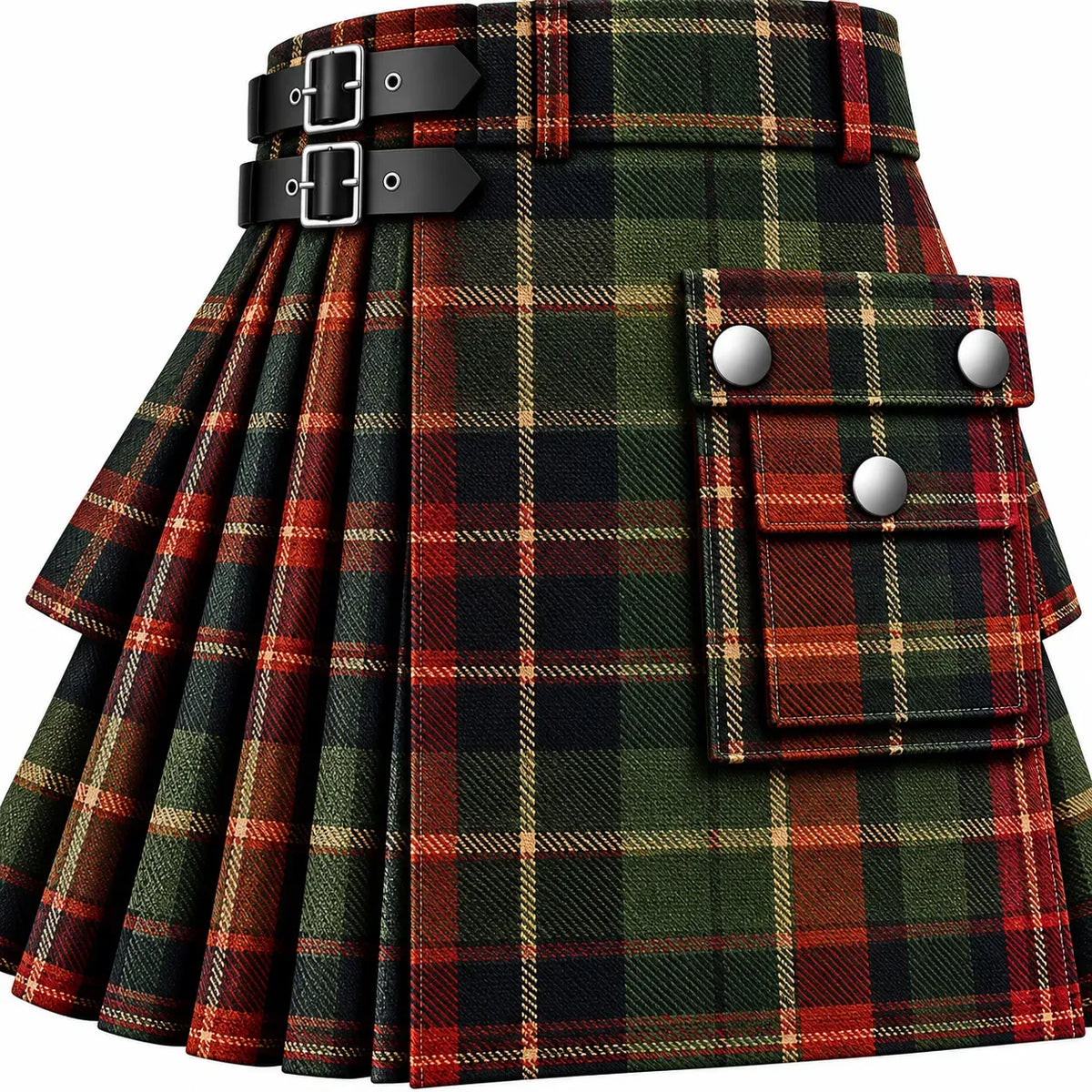 Bruce Old Ancient Tartan Kilt in traditional Scottish Highland style

