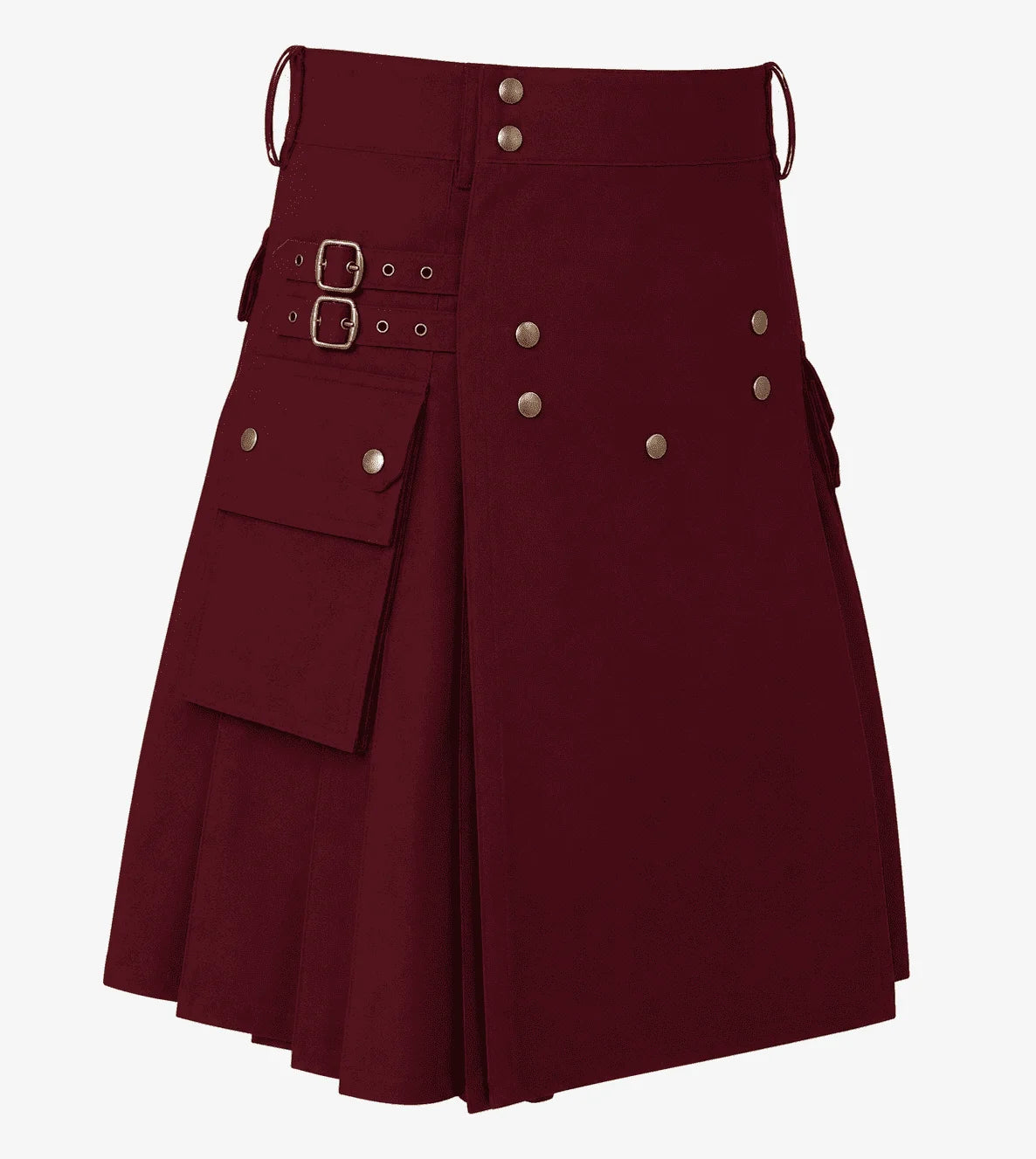 burgundy kilt