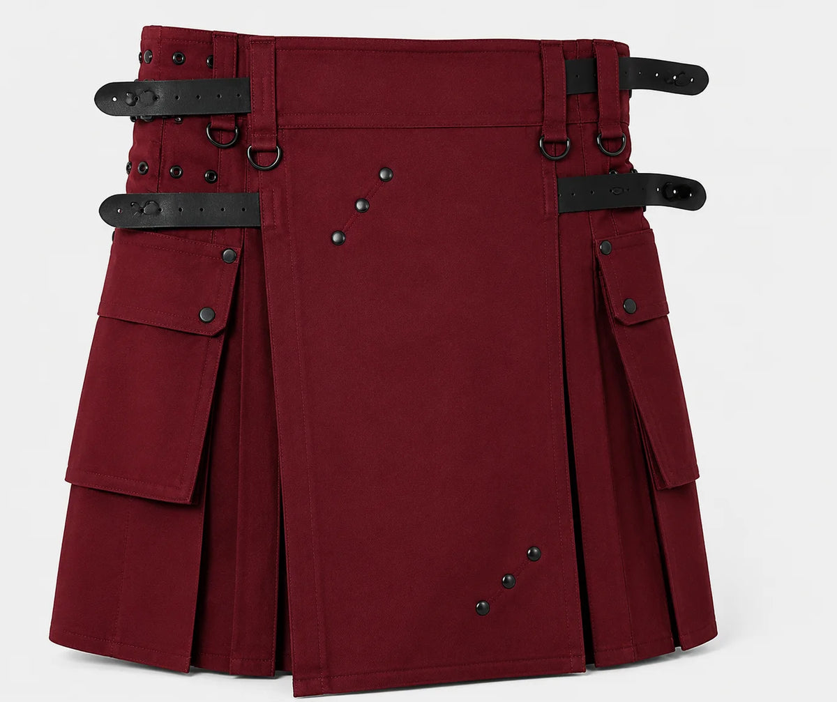 Burgundy Kilt
