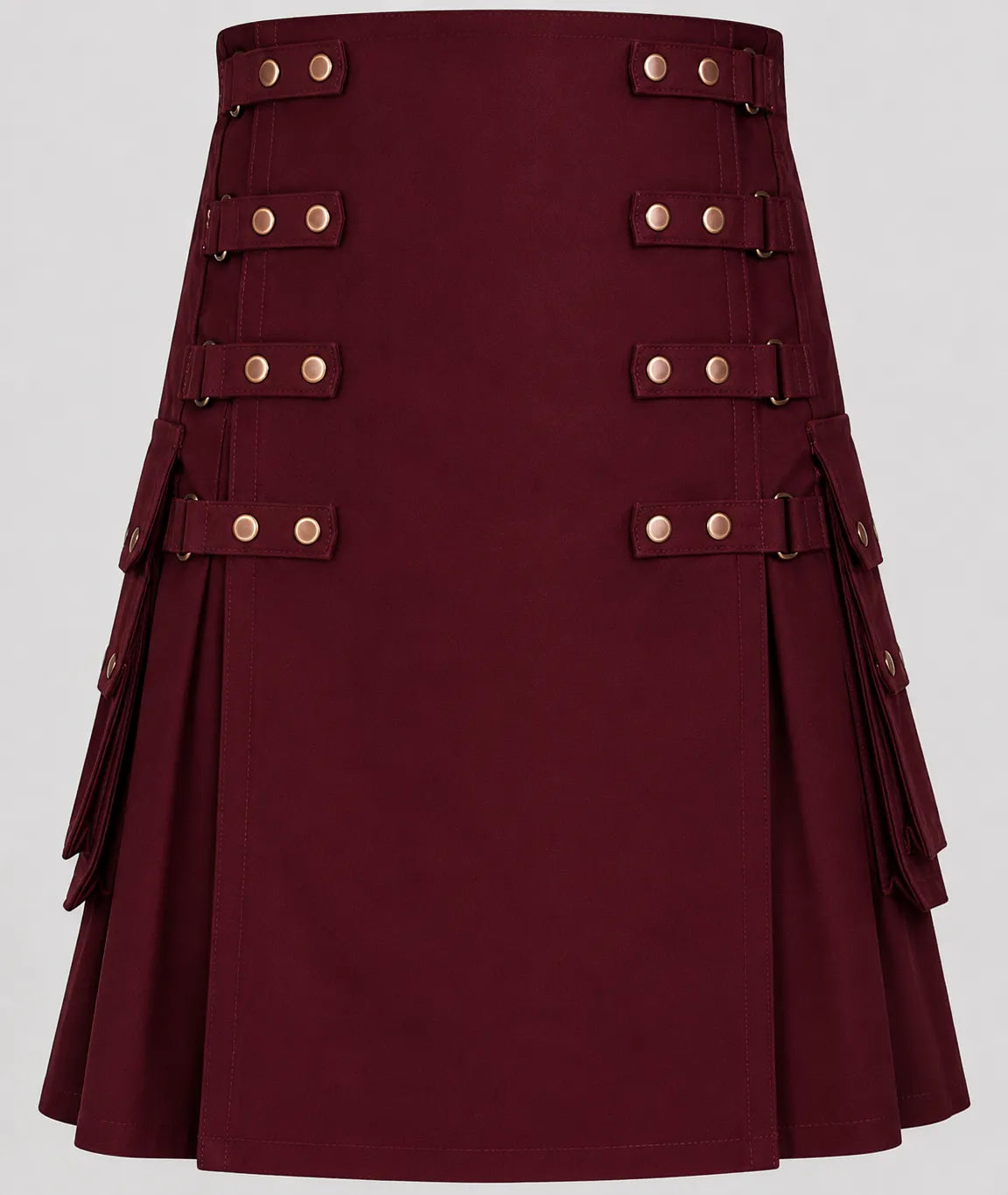 burgundy kilt