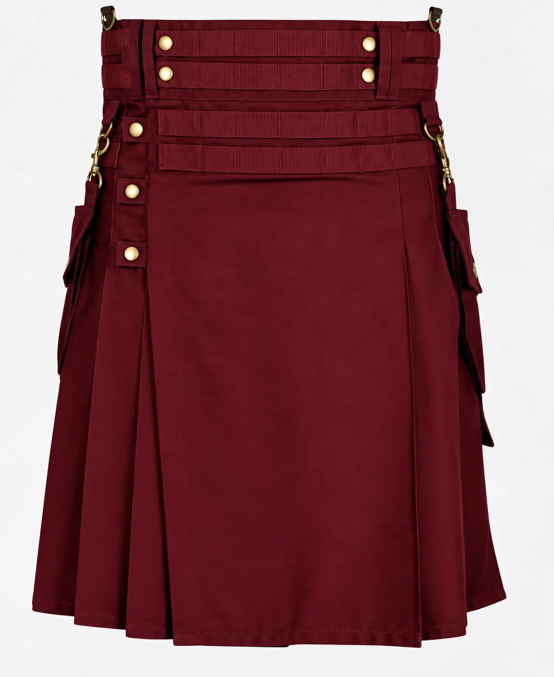 burgundy kilt