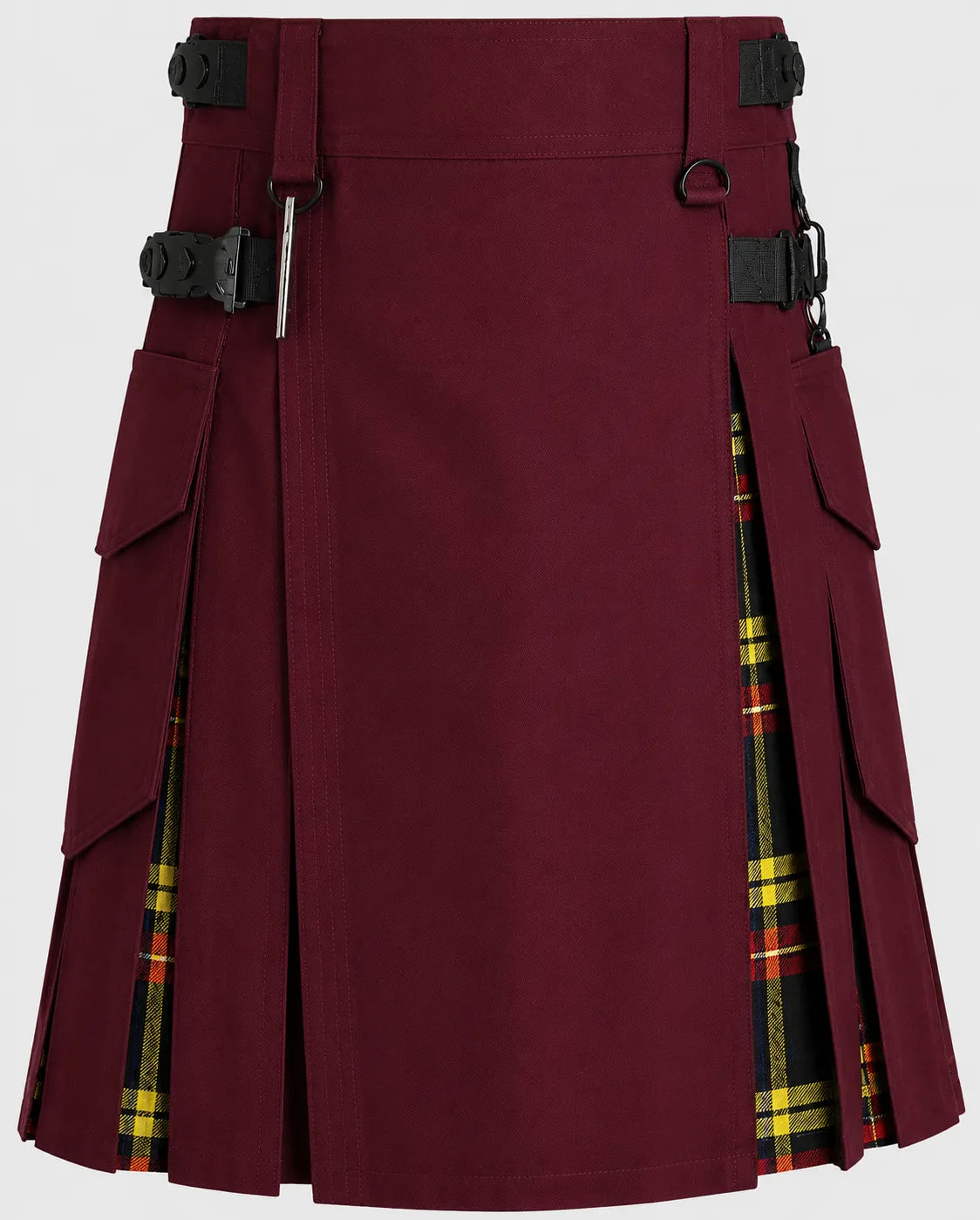 burgundy kilt