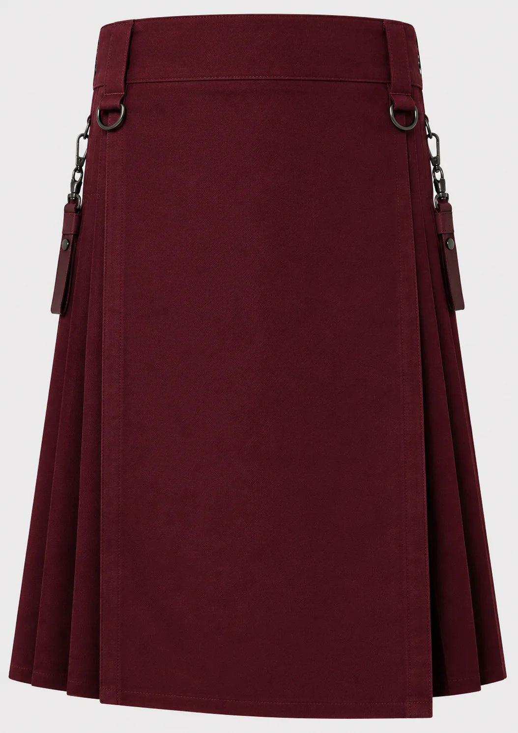 burgundy kilt
