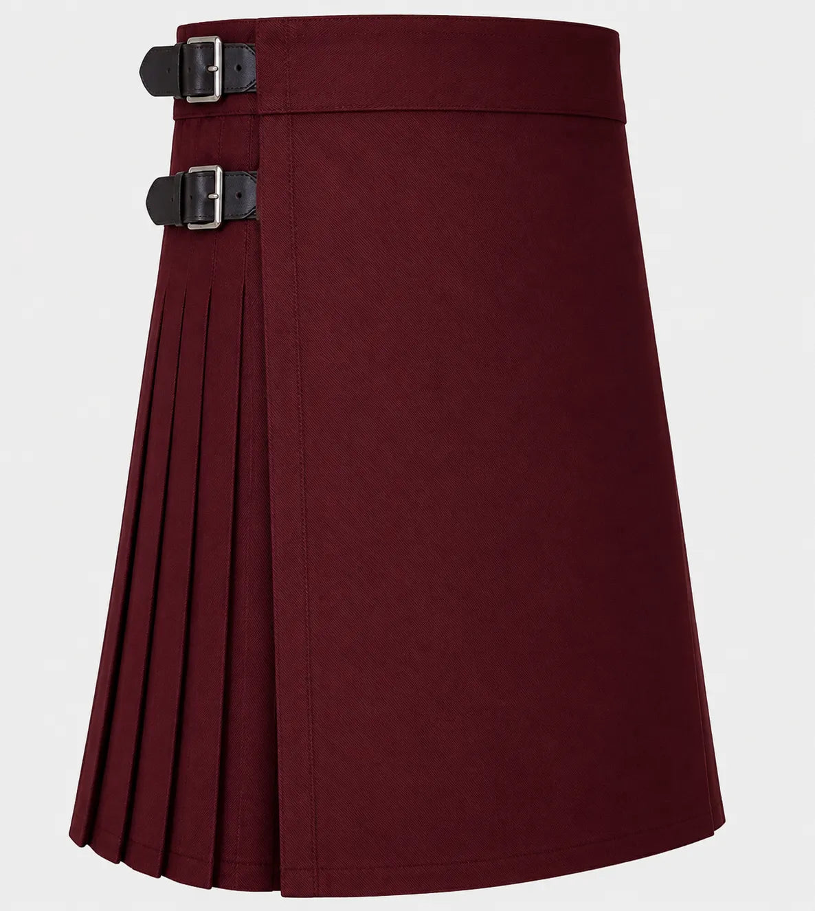 burgundy kilt