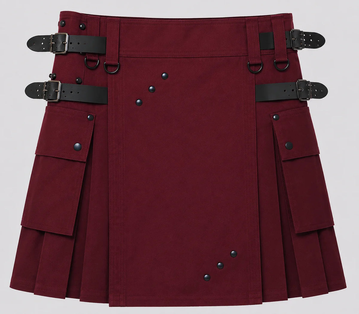 burgundy kilt