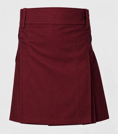 burgundy kilt