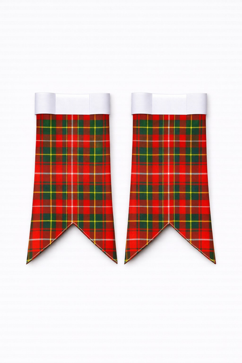 Burnett tartan kilt handmade in navy, green and red pattern
