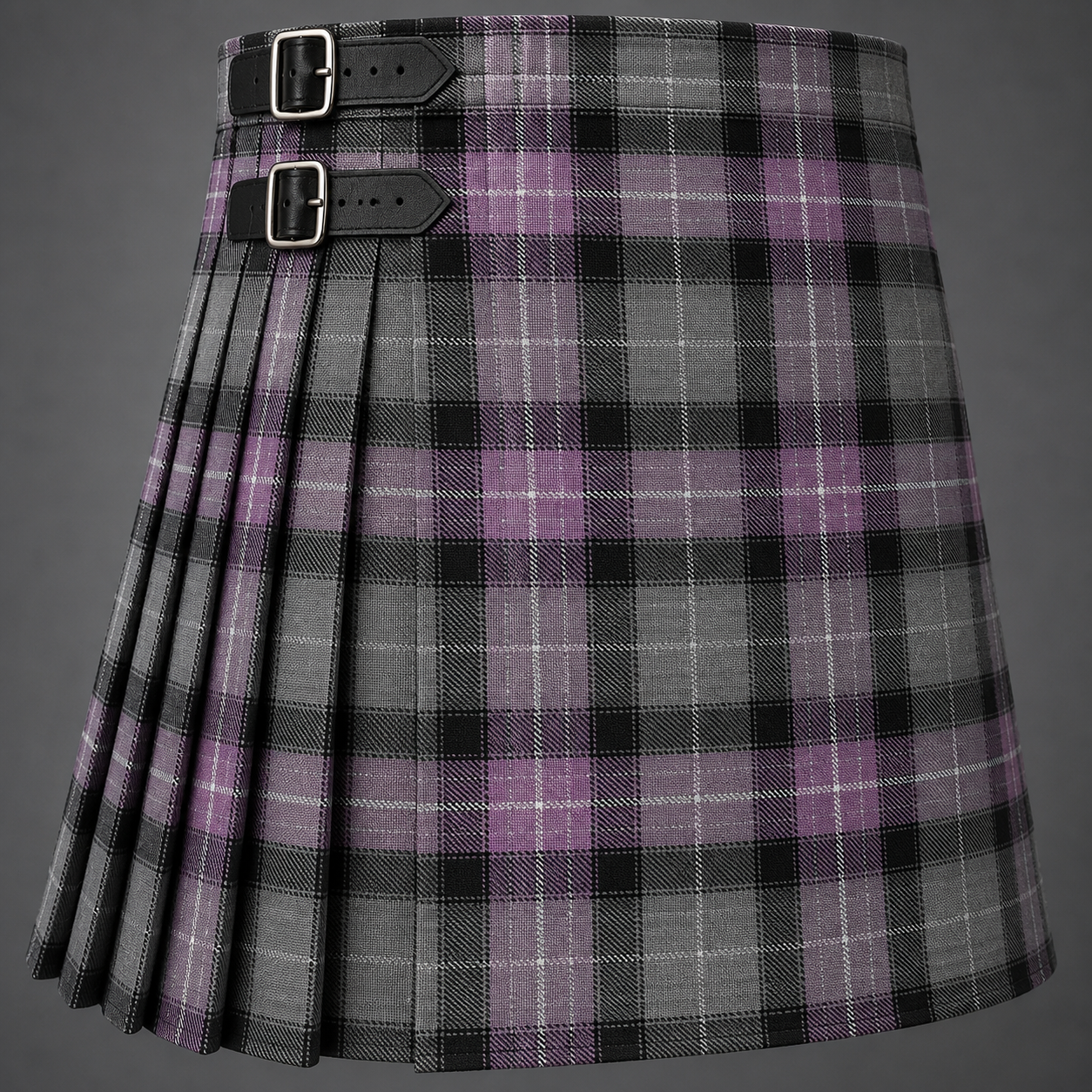 Cameron Mark Personal Tartan Kilt featuring authentic Scottish tartan with traditional pleated Highland design