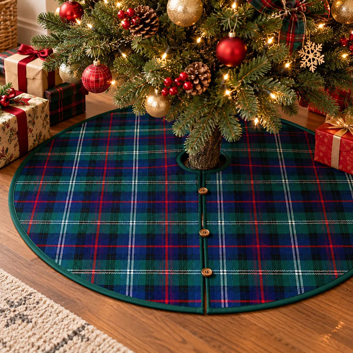 Cameron Tartan Christmas Tree Skirt