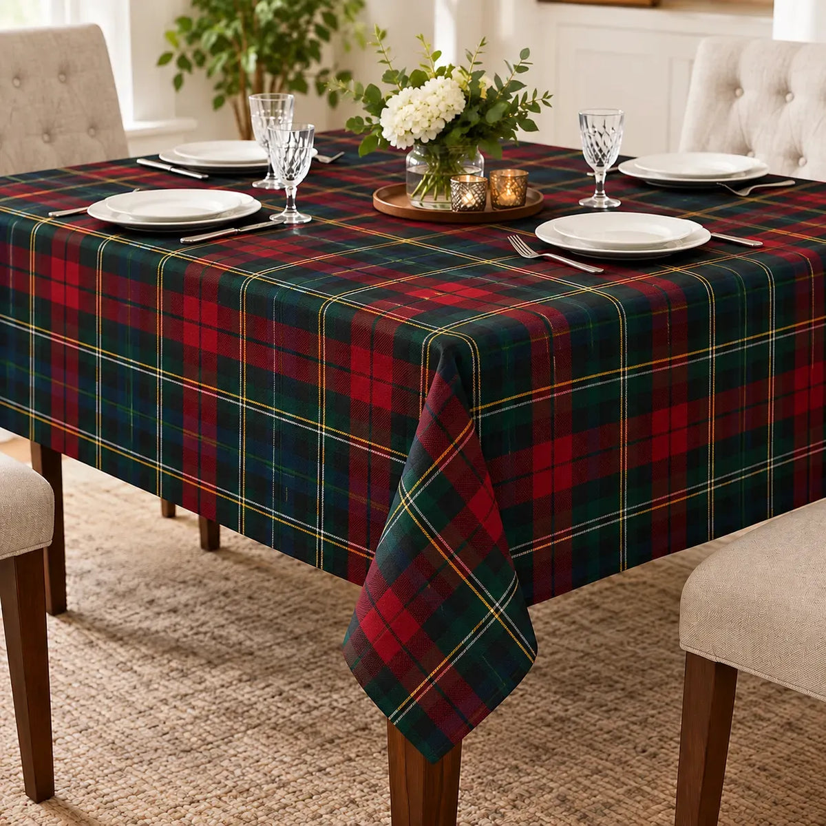Cameron Tartan Rectangular Tablecloth