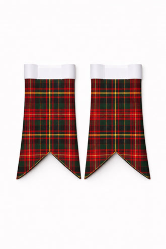 Handmade Cameron of Erracht tartan kilt in dark green and navy checks
