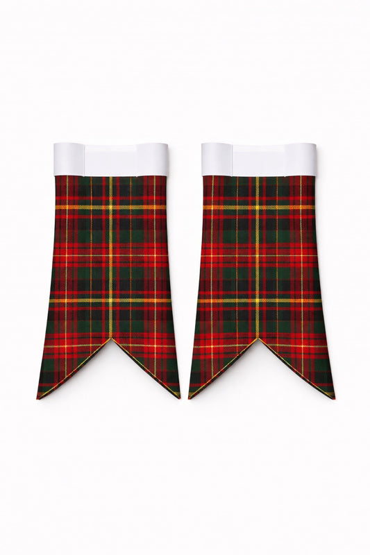 Handmade Cameron of Erracht tartan kilt in dark green and navy checks
