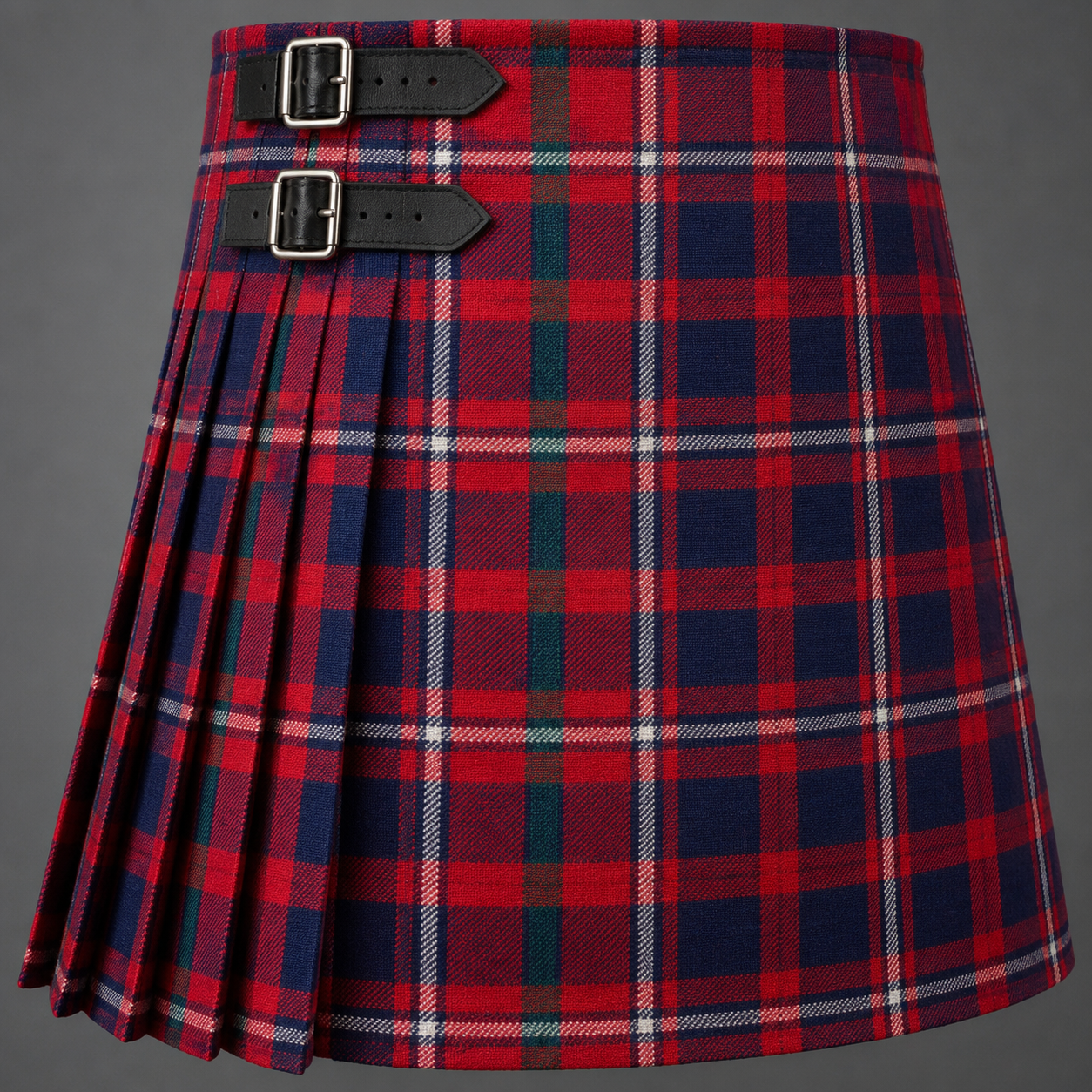Cameron of Lochiel 1930 Tartan Kilt featuring authentic Scottish clan tartan with traditional pleated Highland design
