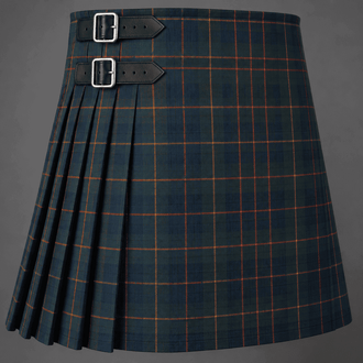 Cameron of Lochiel Hunting Tartan Kilt featuring authentic Scottish clan tartan with traditional pleated Highland design