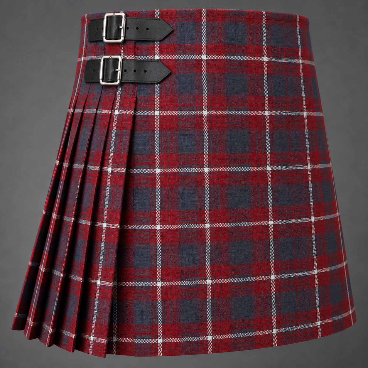 Cameron of Lochiel Original Tartan Kilt featuring authentic Scottish clan tartan with traditional pleated Highland design