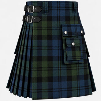 Campbell Old Ancient Tartan Kilt in traditional Scottish Highland style