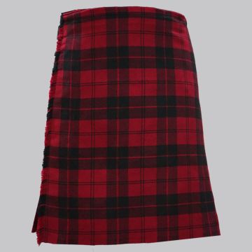 Campbell Red Muted Tartan Kilt made from authentic Scottish tartan with traditional pleated Highland craftsmanship