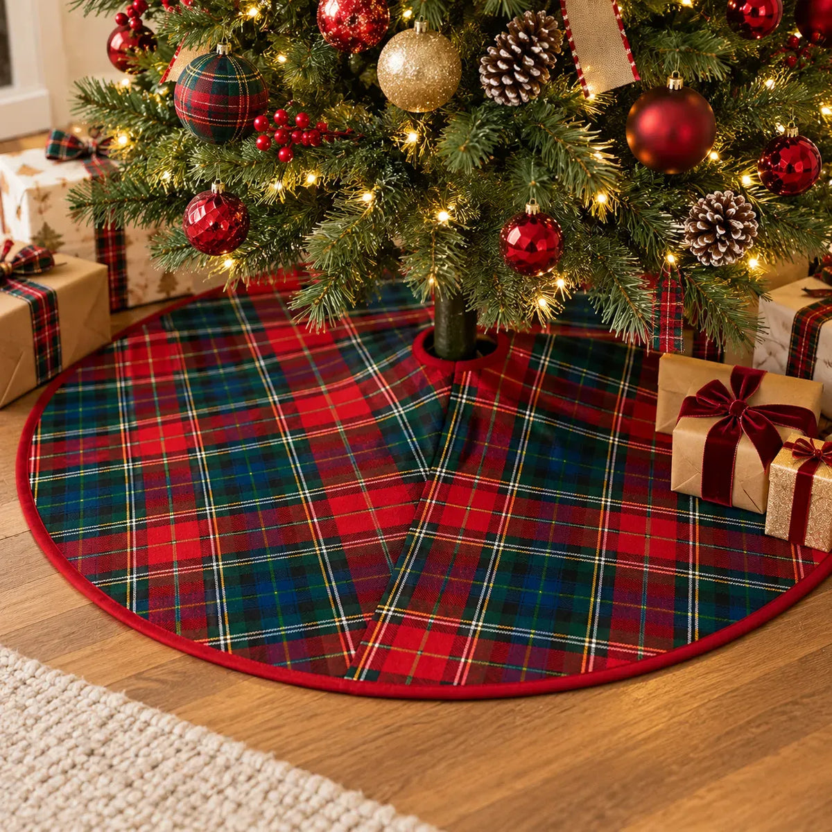 Campbell Tartan Christmas Tree Skirt