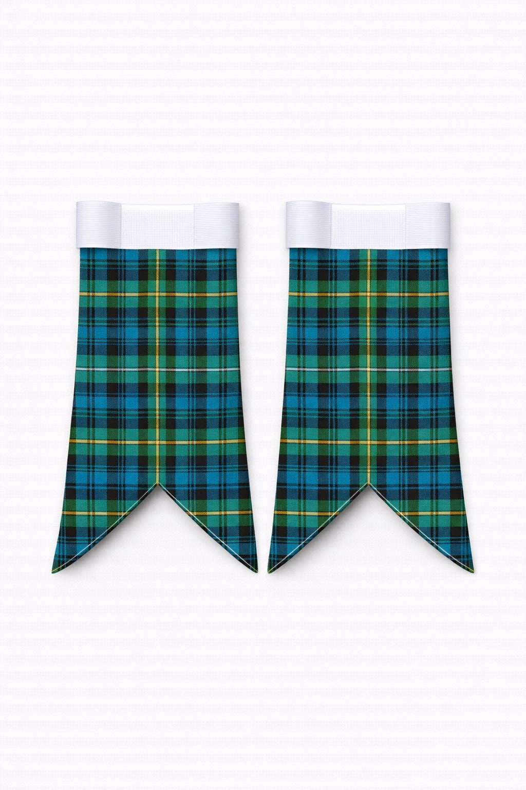 Campbell of Argyll tartan kilt handmade in dark green and navy