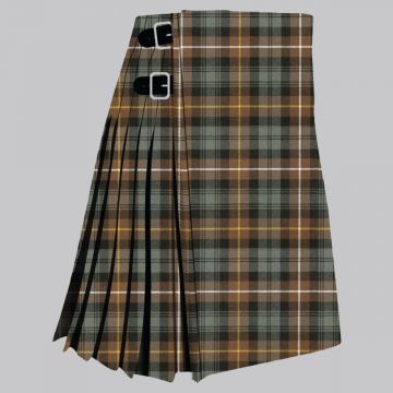 Campbell of Argyll Weathered Tartan Kilt featuring authentic Scottish clan tartan with traditional pleated Highland design