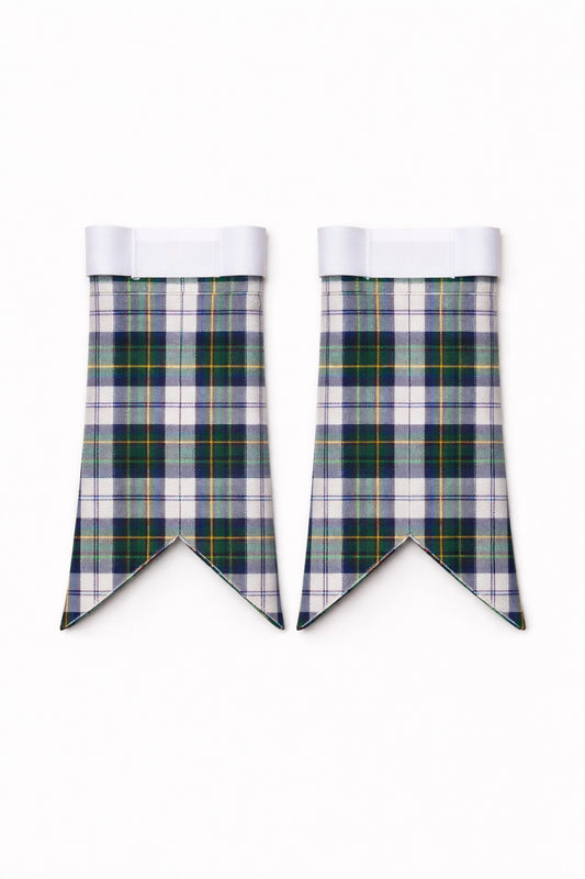 Campbell of Cawdor Dress tartan kilt handmade in white and blue