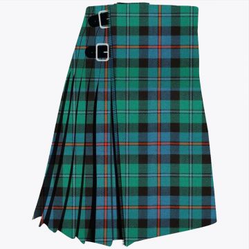 Campbell of Cawdor Tartan Kilt featuring authentic Scottish clan tartan with traditional pleated Highland design