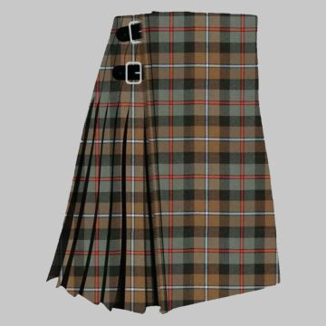 Campbell of Cawdor Weathered Tartan Kilt made from authentic Scottish tartan with traditional pleated Highland craftsmanship