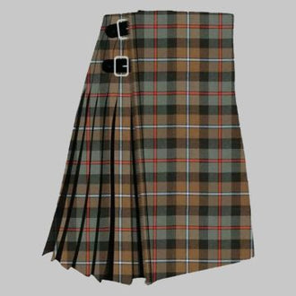 Campbell of Cawdor Weathered Tartan Kilt made from authentic Scottish tartan with traditional pleated Highland craftsmanship