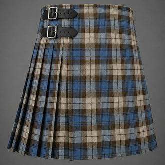 Campbell of Inveraray Tartan Kilt made from authentic Scottish tartan with traditional pleated Highland craftsmanship