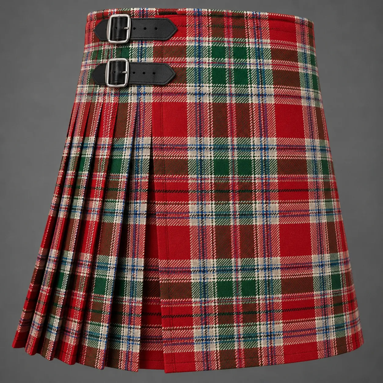 Campbell of Loudon New Tartan Kilt made from authentic Scottish tartan with traditional pleated Highland craftsmanship