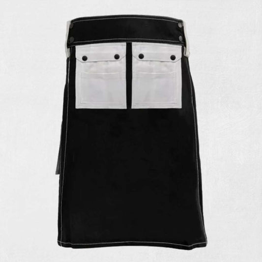 Carhartt work kilt with tool pockets and heavy-duty cotton design
