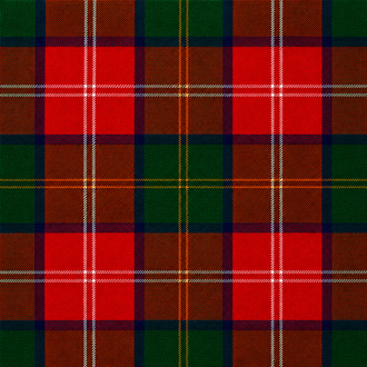 Authentic Chisholm Tartan Kilt for men featuring traditional Scottish clan tartan and pleated Highland design