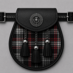 Grey Tartan Sporran – Clan Auld Lang Syne Design