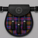 Clan Carnegie Ancient Tartan Sporran for Traditional Highland Wear