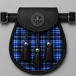 Clan Clark Modern Tartan Sporran for Scottish Kilts