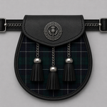 Clan Irvine Modern Tartan Sporran for Scottish Kilts