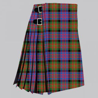 Clan Carnegie ancient tartan kilt for men, traditional pleated Scottish kilt
