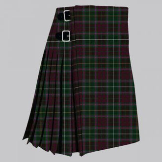 Clan Crosbie modern tartan kilt for men, traditional pleated Scottish kilt design
