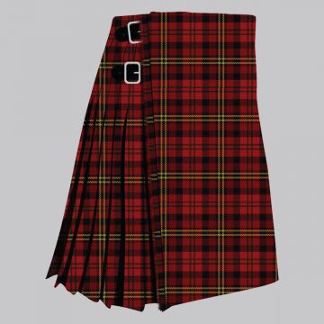 Clan Davis modern tartan kilt for men, traditional Scottish pleated kilt design

