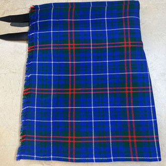 Clan Edmonstone modern tartan kilt for men, traditional Scottish pleated kilt design
