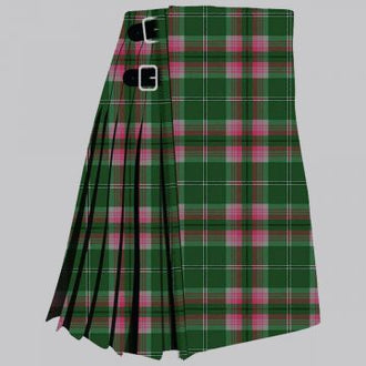 Clan Gray hunting ancient tartan kilt for men, traditional Scottish pleated kilt design
