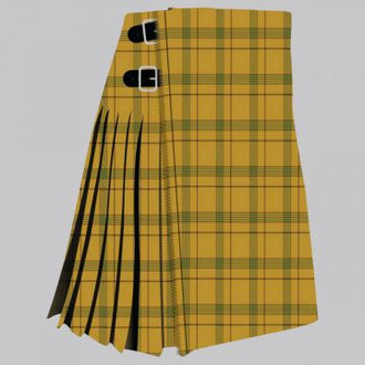 Clan Houston modern tartan kilt for men, traditional Scottish pleated kilt design
