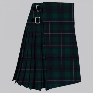 Clan Irvine modern tartan kilt for men, traditional Scottish pleated kilt design
