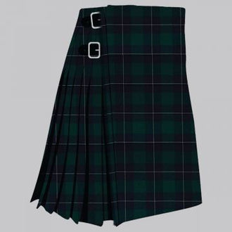 Clan Irvine modern tartan kilt for men, traditional Scottish pleated kilt design
