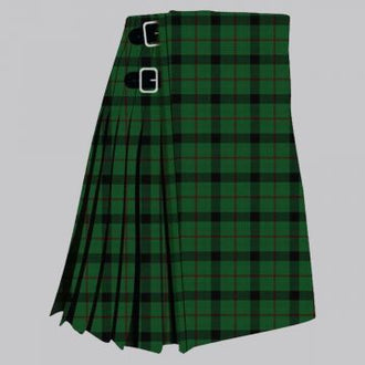 Clan Kincaid modern tartan kilt for men, traditional Scottish pleated kilt design
