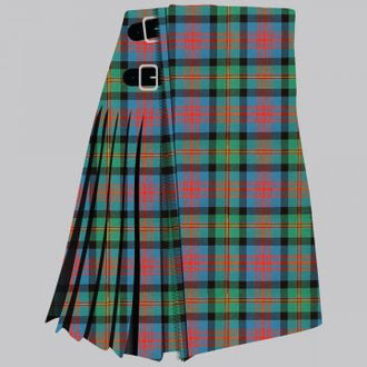 Clan Maclennan ancient tartan kilt for men, traditional Scottish pleated kilt design
