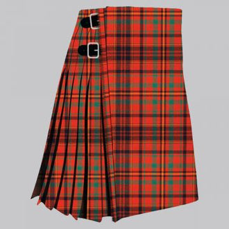 Clan Macleod Red River ancient tartan kilt for men, traditional pleated kilt
