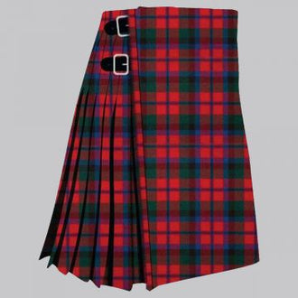 Clan Macnaughton modern tartan kilt for men, traditional pleated Scottish kilt
