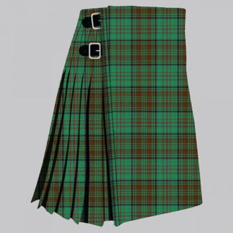 County Dublin tartan kilt for men, traditional Irish pleated kilt design
